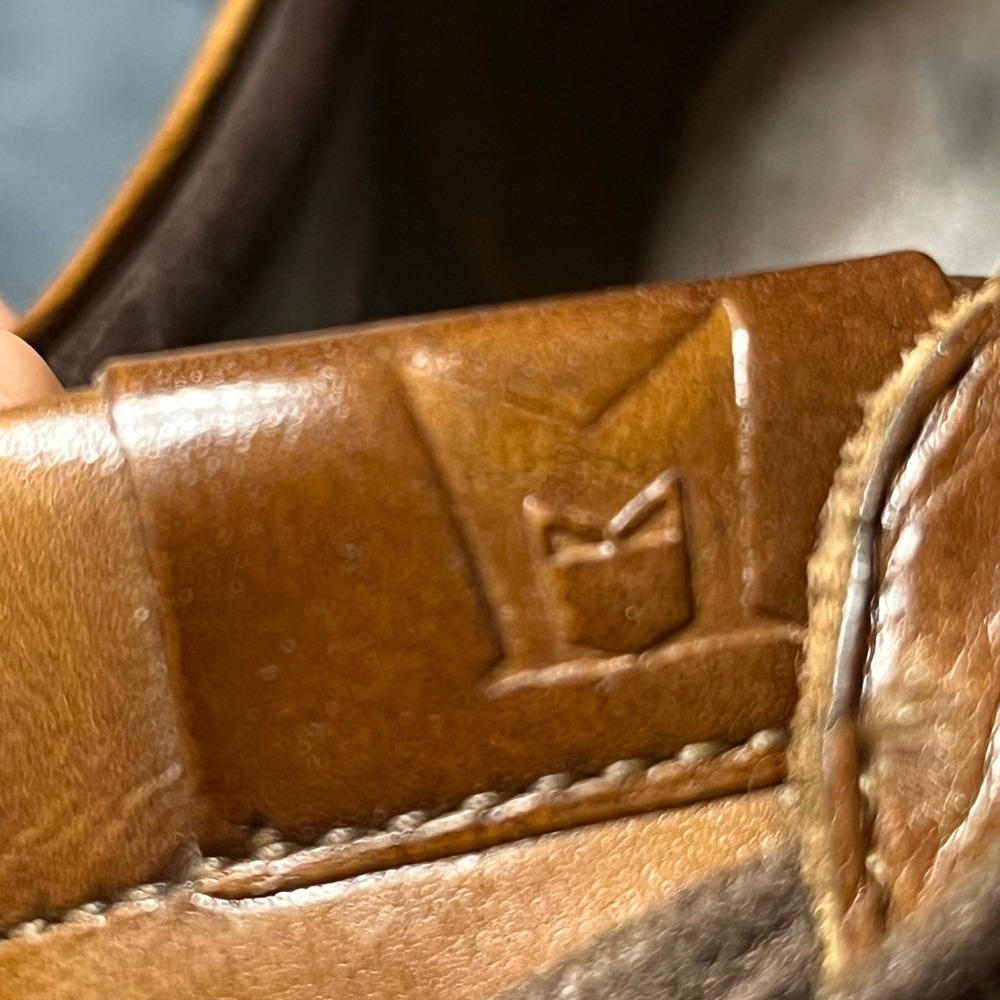 Mephisto Men Brown Leather Walking‎ Shoes Sneakers Made France worn Once size 12 - Picture 13 of 13